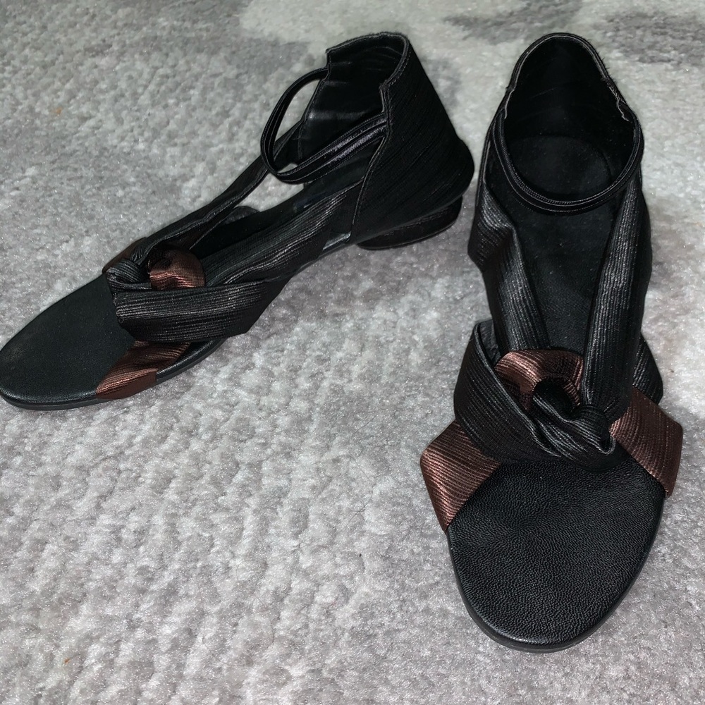 Black and Brown Sandals